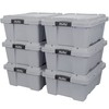 Hefty MAX Pro 12 Gallon Storage Bins with Latching Lids,
