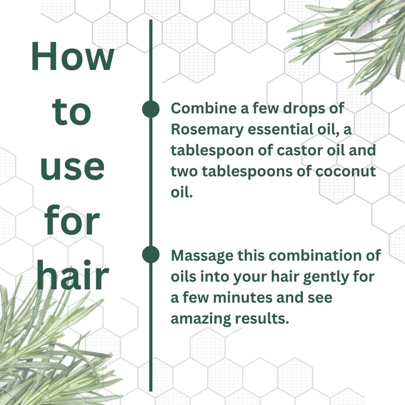 Deve Herbes Pure Rosemary Essential Oil (Rosmarinus officinalis) Steam Distilled