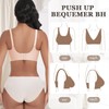 Jiuday Women's Bra Without Underwire Push Up Seamless Soft (Beige,