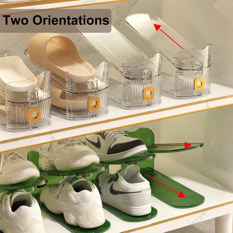 Copidrum 12Pack Shoe Slots Organizer for Closet Shoe Stacker Shoe