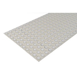 Bumper Specialties Clear Soft Self-Adhesive Sound Dampening Cabinet & Drawer Rubber Bumpers .440in inches (11.1 mm) x .200in inches (5.1 mm) - 55 Pack - BS02SD