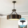 Helunsi Light Canopy Kit, Black Chandelier Canopy Mounting Kit, 5-1/8"