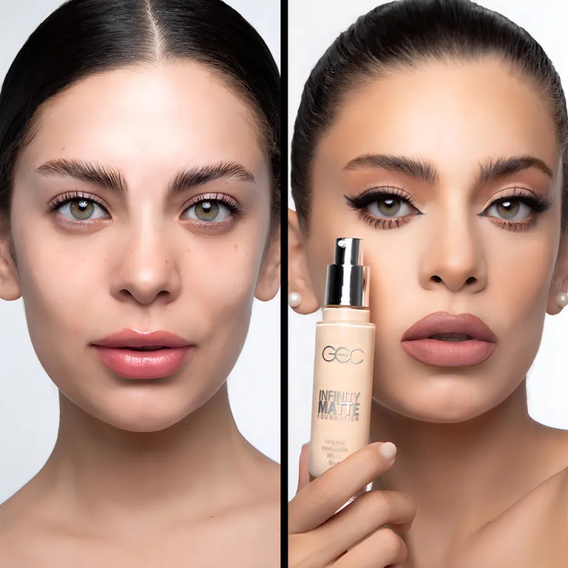 Goc Maquillaje Lquido Infinity Liquid Foundation Super Mate Tono Tono