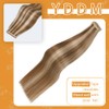 YDDM Cinta En Extensiones De Cabello Cabello Humano, Castaño Castaño