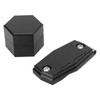 Hexagonal Pool Cue Chalk Box with Magnetic Clip 6063 Aluminum