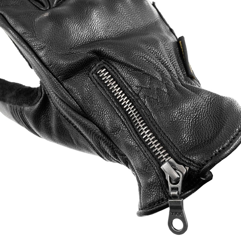 Komine GK-263 Motorcycle Leather Gloves Black S