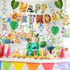 ParPix Jungle Birthday Garland, Safari Decoration Happy Birthday Banner, Birthday