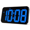 Zgrmbo Digital Clock for Wall with Auto-Dimming, Week, Support Standard/Military