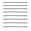 8Pcs Short Elastic Bungee Ropes Mini Bungee Straps Hooks Useful