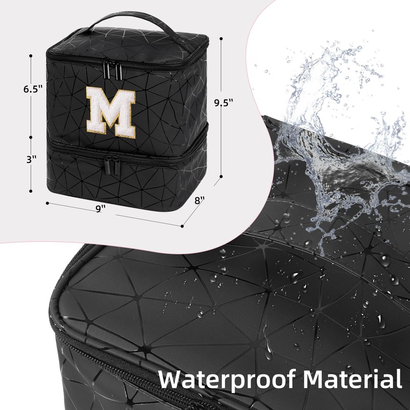 KGMCARE Estuche organizador para esmalte de uñas, Negro -, E