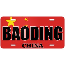 Baoding China Flag Metal License Plates | Countries and Cities Pride car tag Collection