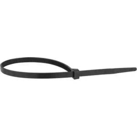 Made in USA (100 Count) 14" Black Nylon Standard Cable Ties, 120 Lb Tensile Strength