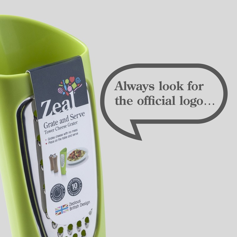 Zeal H28L Grate and Shake Table Cheese Grater with Stainless