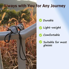 UPIONIC Sunglasses Straps Cords,Eye Glasses Holder Strap for Men Women Kids,Eyeglass Holders Around Neck,Eyewear String Lanyard Retainer,2PCS,Brown