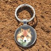 Promotech Smart Fox Keyring - Flat Epoxy Resin Metal Keyring