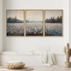 SIGNWIN Framed Canvas Print Wall Art Serene Wildflower Meadow Pastel