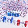 FBABFBUO 4th of July Nail Art Stickers USA Flag Patriotic