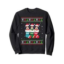 Ugly Xmas Sweater Havanese Dog In Christmas Socks Sweatshirt