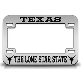 Custom Brother - Texas The Lone Star State Cowboy Texas Metal Motorcycle License Frame k19