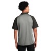 SPORT-TEK Unisex PosiCharge RacerMesh Raglan Heather Block Polo