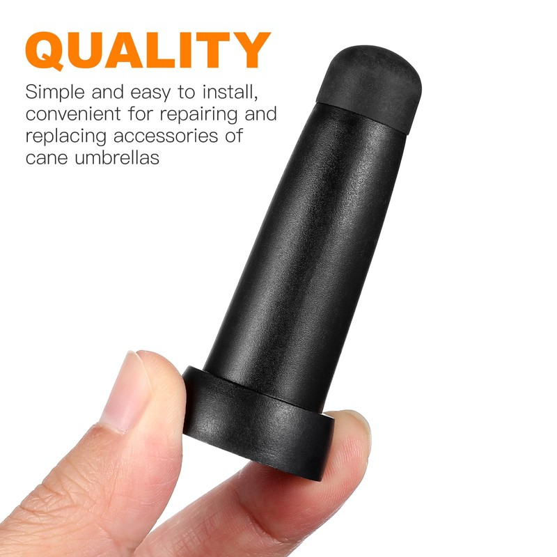 Beavorty Umbrella Rubber Tips Umbrella Tip Covers 2pcs Rubber End