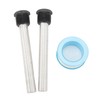 2 Pcs Water Heater Anode Rods 1/2in NPT Thread Magnesium