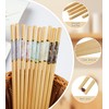 LOROTOCO 20Pairs Bamboo Chopstick Reusable Wooden Chop Sticks Washable Chinese