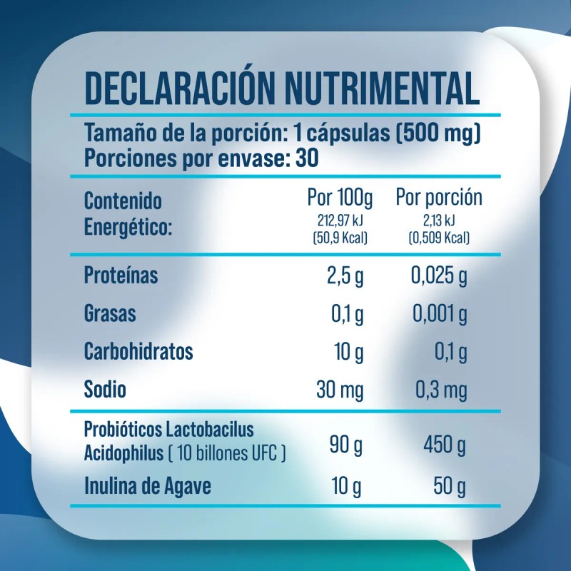 Probiotico Para Mujer Capsula Vegana 30 Ga Tlali 10 Billon