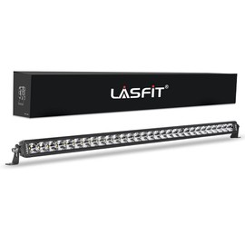 LASFIT 32 inch LED Light Bar, Single Row, Spot Flood Combo Beam, IP67 Waterproof Off Road LED Bumper Lights for Wrangler/F150/Ranger/Explorer/4Runner
