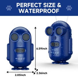 XIXVA 15-30kHz Adjustable Dog Bark Deterrent Devices with IPX5 Waterproof, 2-in-1 Fast Charging Anti Barking Silencer - Ideal for Outdoor and Indoor