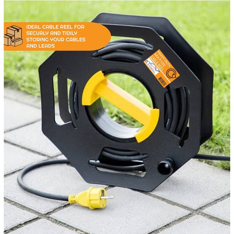 Xtremeauto Heavy Duty Black Cable Reel Empty 25m - Cable