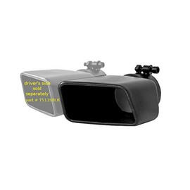 MBRP Universal Tip 4.75inx 3in Rectangle Angled Cut 3in O.D. inlet Pass. Side 7.375in length Black (T5120BLK)