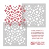Cutting Edge Stencils Kerala Patio Stencil - Large Geometric Cement