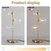 Fulesi Mid Century Globe Table Lamp, Modern 3 Lights Gold