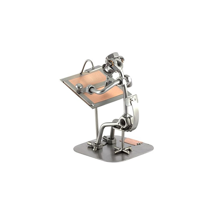 Steelman24 I Nuts and bolts sculpture Technical Illustrator I Handmade