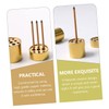 Operitacx 4Pcs Copper Multi-Hole Incense Holders Design Unique and Delicate