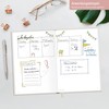 paper&you® Bullet Journal Dotted A5 with Elastic Band [Dainty Flower]