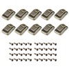 METALLIXITY Toggle Catch Lock (38mm x 25mm) 10Pcs, Iron Hasp