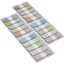 Tabs Flags Assorted Colors, 0.47 x 1.71 Inch Sticky Tabs, Easy to Post, 4 On-The-Go Dispensers/Pack, 400 Pages Total