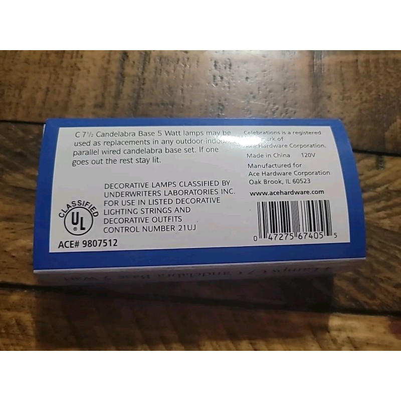 Celebrations C7 Replacement Bulbs Pack Of 4 Bulbs RED