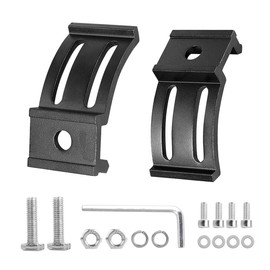 LEDOPPO LED Light Bar Mounting Brackets Kit - 2PCS Bottom Mounted Slide Base Bracket Adjustable Universal for LED Pods Work Light Bars, for Jeep Offroad Truck SUV
