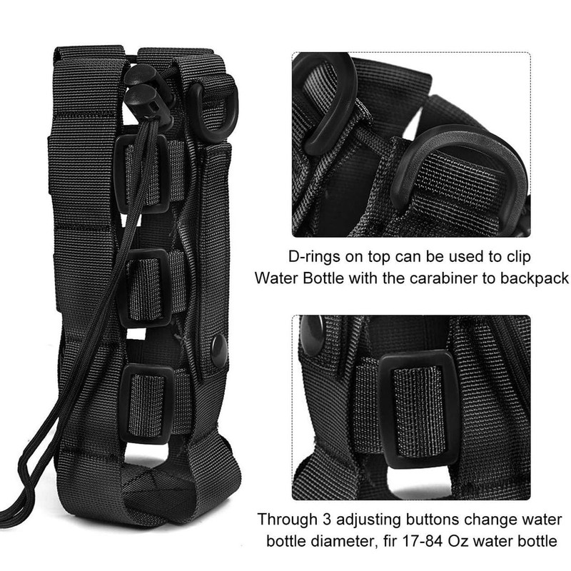 Mirhua Portable Outdoor Water Bottle Bag Holder Bin Compatible Adjustable