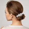 Joez Wonderful Rhinestone Hair Clip Sparkly Crystal Barrettes French Wedding