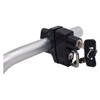 VEROCITY Helmet Lock, Helmet Holder, Anti-Theft (Universal Clamp Type, Black)