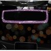 DRAMLOR Bling Rear View Mirror Accessories with 2 PCS Car