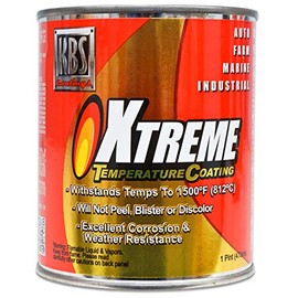 KBS Coatings 65328 Pure White Xtreme Temperature Coating - 1 Pint, Pure White, 16 Fl Oz (Pack of 1)