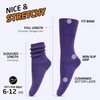 HOT FEET Girls Slouch Socks - 6 PK Tall Stacked