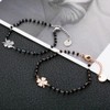 Dtja Clover Ball Beads Bracelet for Women Stainless Steel Luck