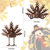 FORUP 12 Pack Metal Turkey Tea Light Candle Holders, Thanksgiving