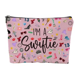 Blessmrich Gifts for Girlfriend Best Friend Cosmetic Bag Girlfriend Cosmetic Bag Small Thank You Gifts for Girls Colleague, 3, Casual